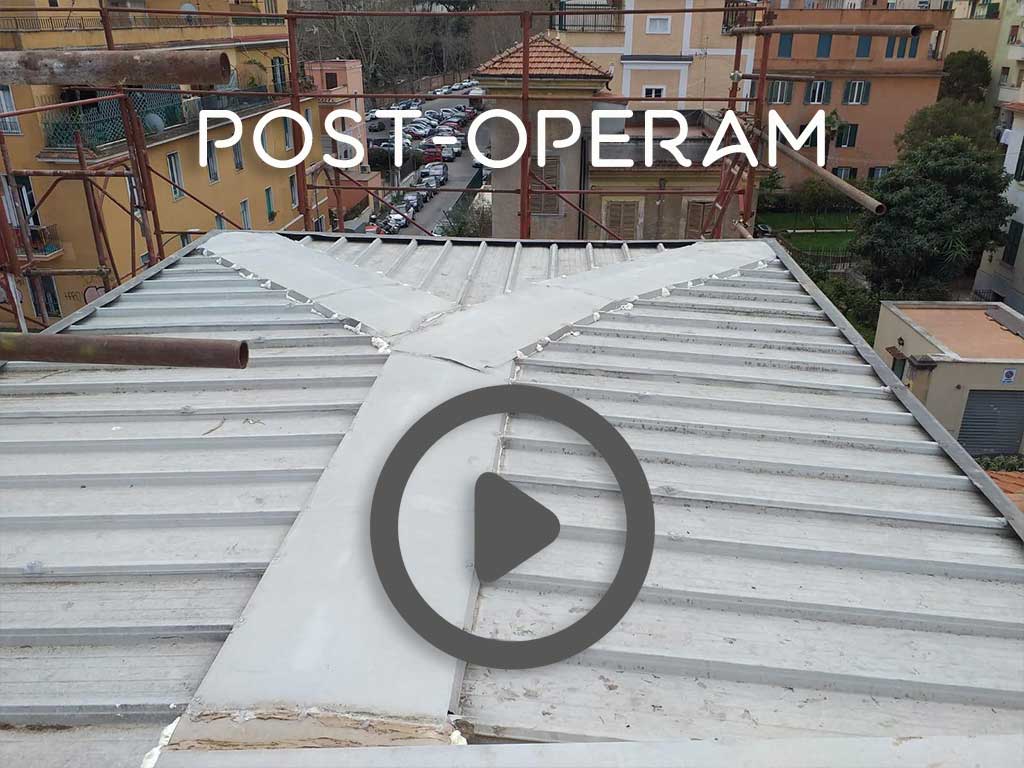 Intervento sul tetto della Residenza Maxima a Roma